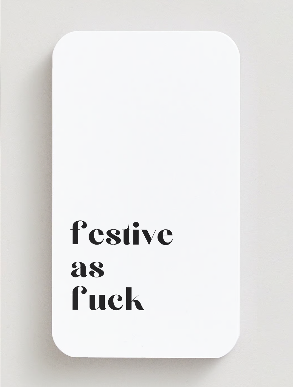 festive as fXck | Attitude Candles | Weihnachtskarte