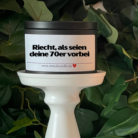 Riecht als seien deine 70er vorbei | Attitude Candles