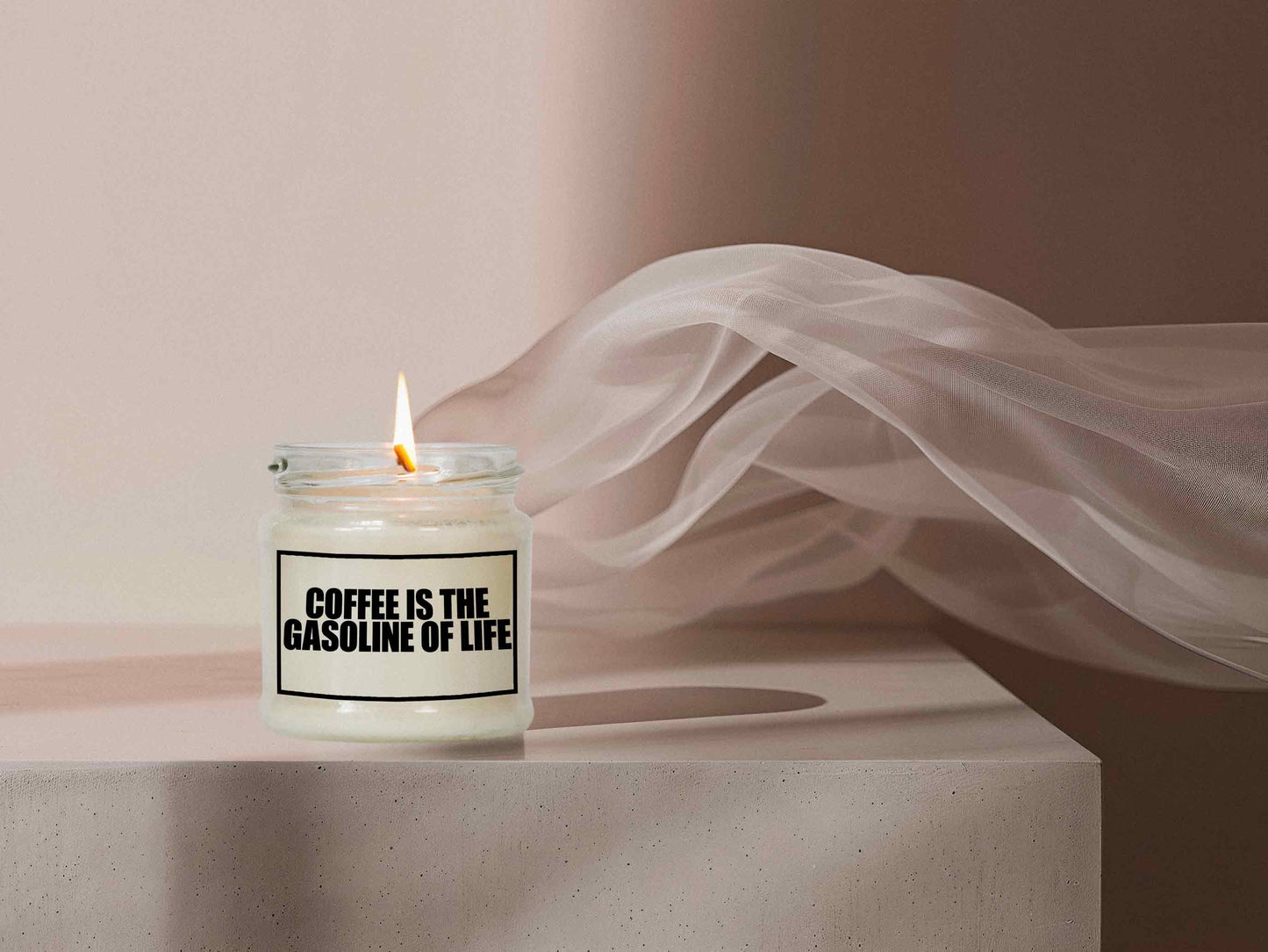 Coffee is the gasoline of life | Attitude Candles