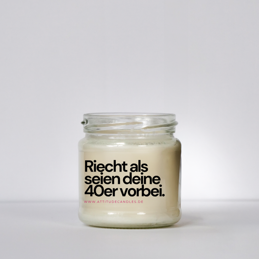 Riecht als seien deine 40er vorbei | Attitude Candles