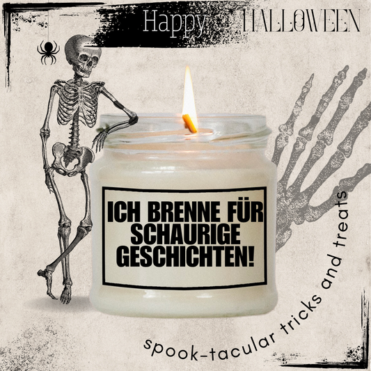 Ich brenne für schaurige Geschichten! | Attitude Candles