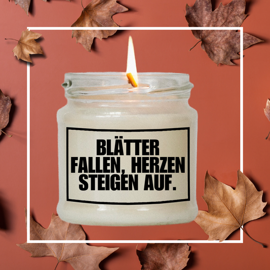 Blätter fallen, Herzen steigen auf | Attitude Candles