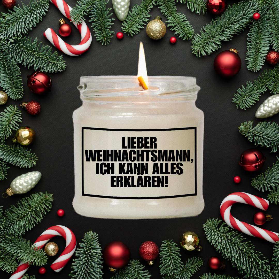 Lieber Weihnachtsmann, ich kann alles erklären! | Attitude Candles