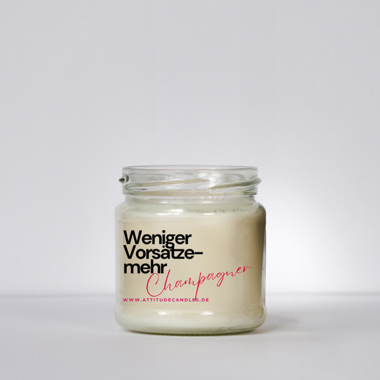 Weniger Vorsätze - mehr Champagner | Attitude Candles