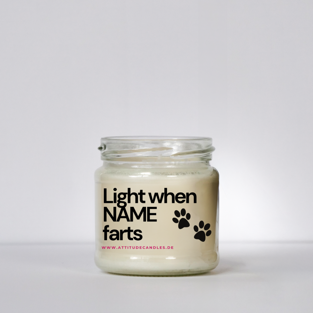 Light when NAME Farts | Attitude Candles