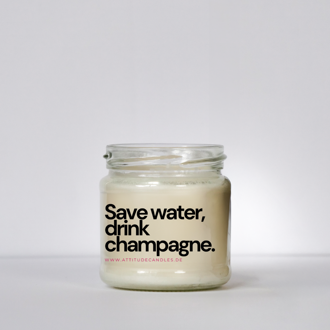 Save Water Drink Champagne | Attitude Candles