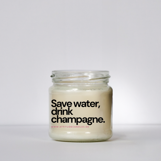 Save Water Drink Champagne | Attitude Candles