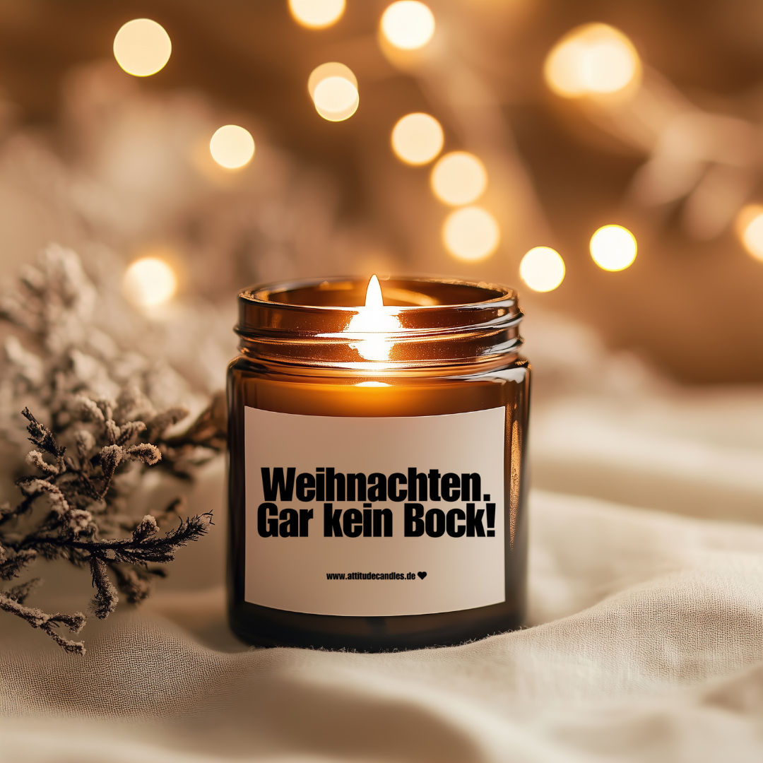 Weihnachten. Gar kein Bock! | Attitude Candles | versch. Größen | 30h oder 50h Brenndauer