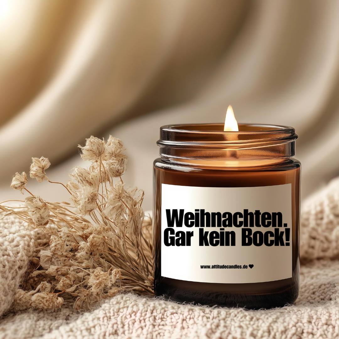 Weihnachten. Gar kein Bock! | Attitude Candles | versch. Größen | 30h oder 50h Brenndauer