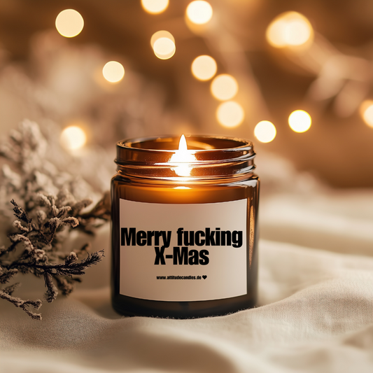 Merry fucking X-Mas | Attitude Candles | versch. Größen | 30h oder 50h Brenndauer