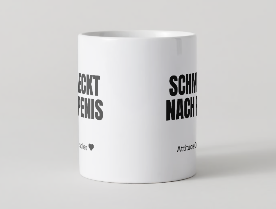 Schmeckt nach Penis | Tasse | Attitude Candles