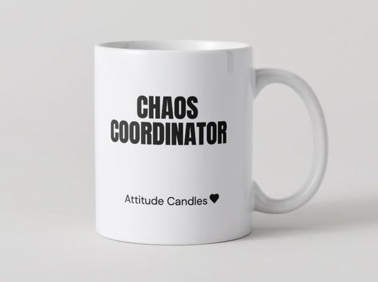 Chaos Coordinator | Tasse | Attitude Candles Duftkerze Geschenk Geburtstag Hochzeit Weihnachten Einweihung