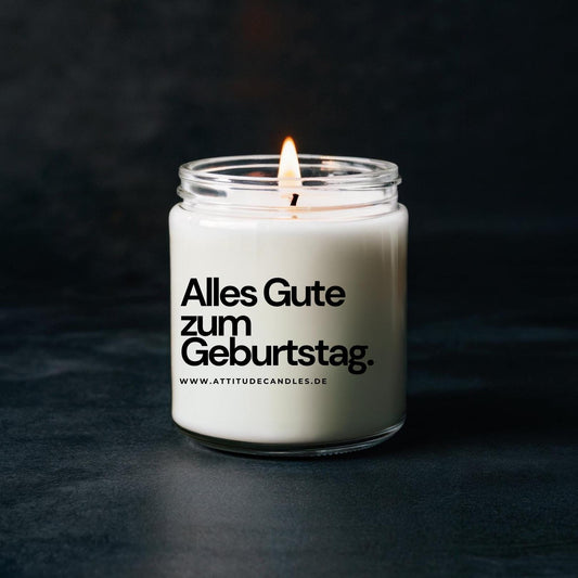 Alles Gute zum Geburtstag | Attitude Candles | versch. Größen Duftkerze Geschenk Geburtstag Hochzeit Weihnachten Einweihung