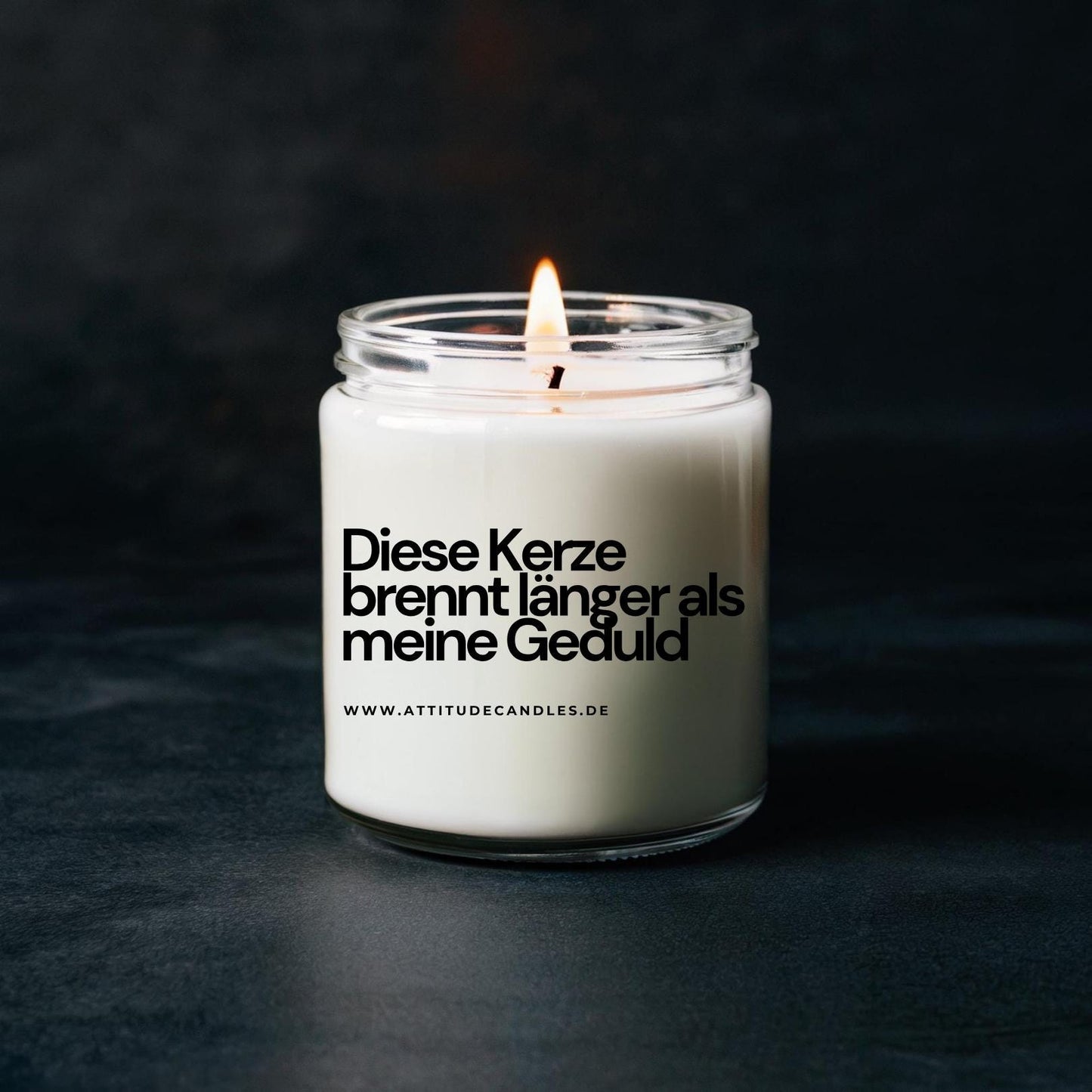 Diese Kerze brennt länger als meine Geduld | Attitude Candles | versch. Größen Duftkerze Geschenk Geburtstag Hochzeit Weihnachten Einweihung