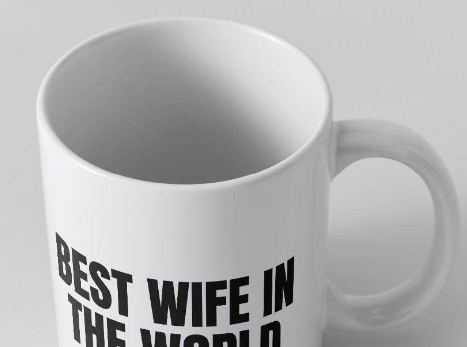 Best wife in the world | Tasse | Attitude Candles Duftkerze Geschenk Geburtstag Hochzeit Weihnachten Einweihung