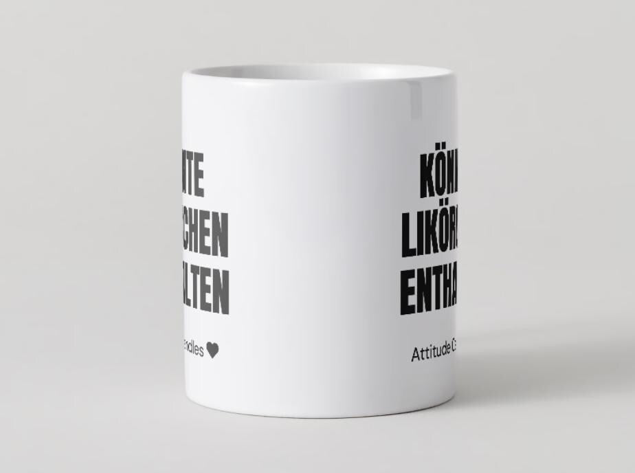 Könnte Likörchen enthalten | Tasse | Attitude Candles Duftkerze Geschenk Geburtstag Hochzeit Weihnachten Einweihung