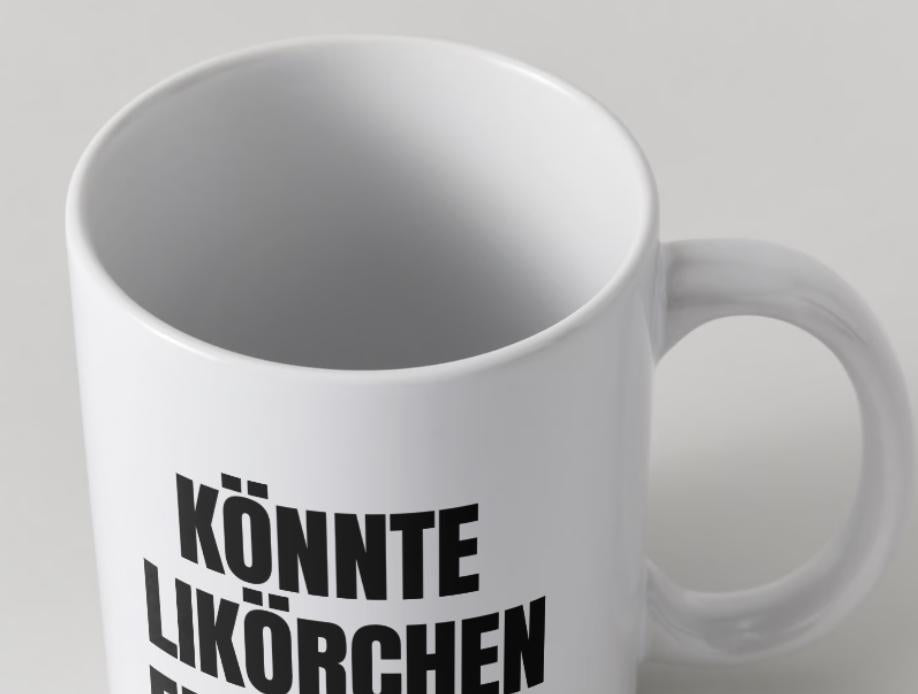 Könnte Likörchen enthalten | Tasse | Attitude Candles Duftkerze Geschenk Geburtstag Hochzeit Weihnachten Einweihung